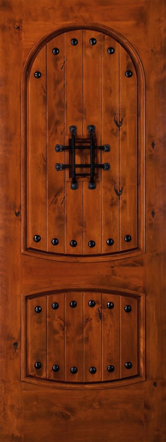 exterior wood door